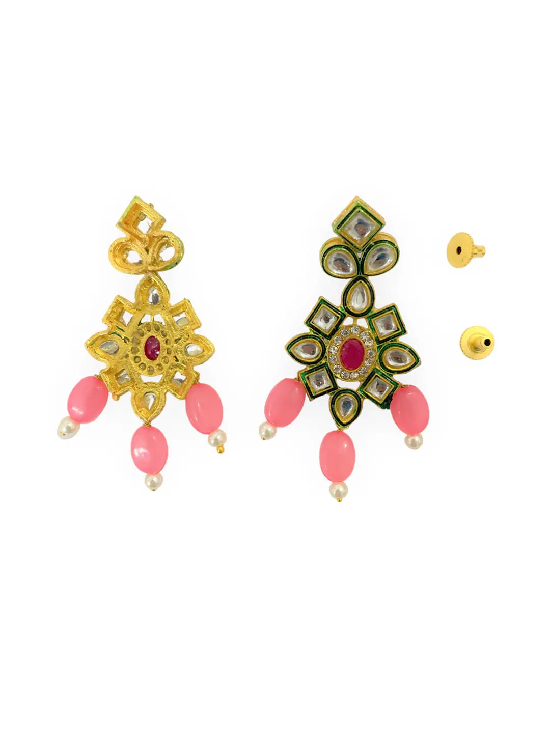 Gold Plated Alloy Earring and Necklace Set - Image 5