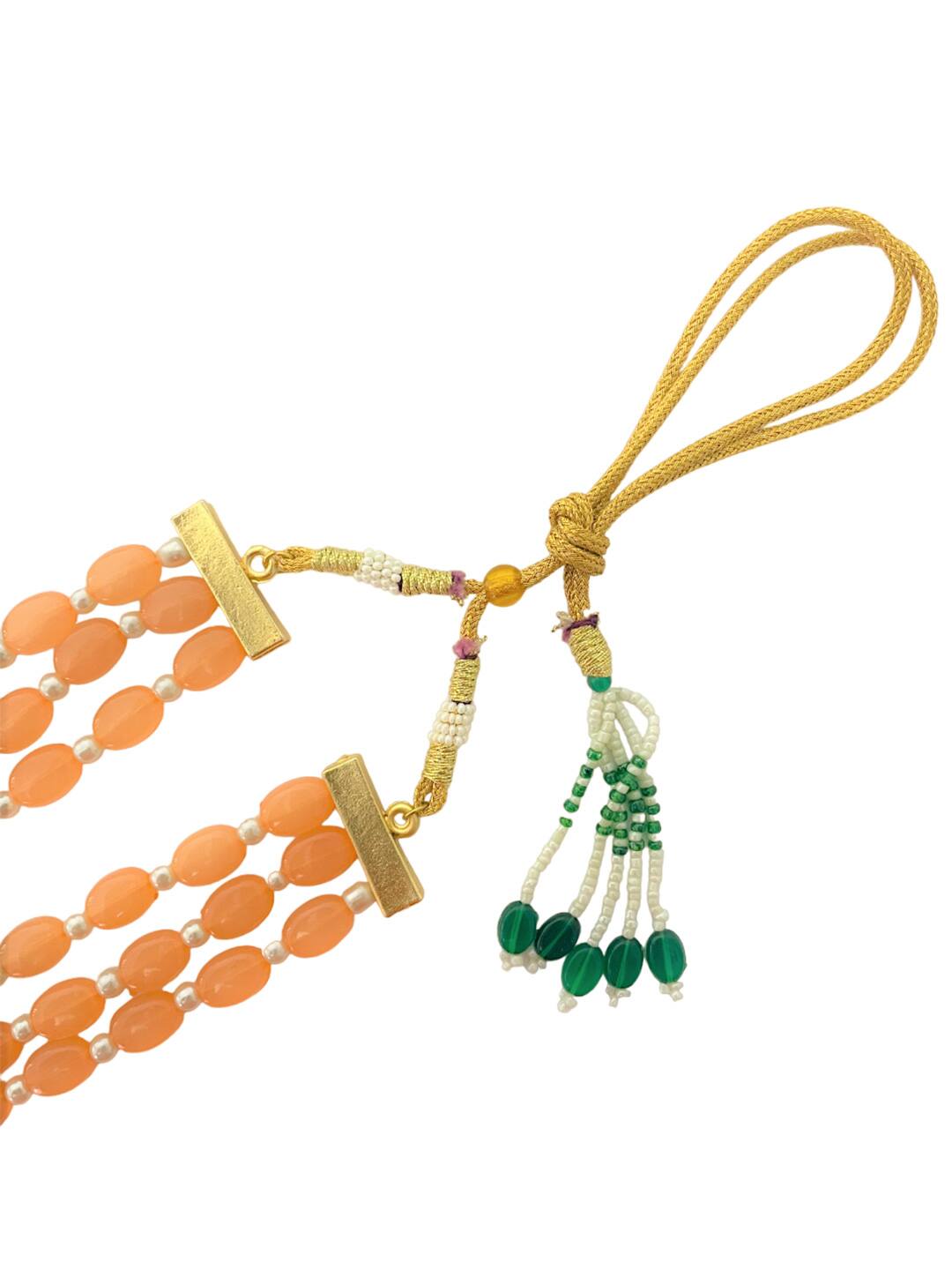 Gold Plated Alloy Earring and Necklace Set - Image 5