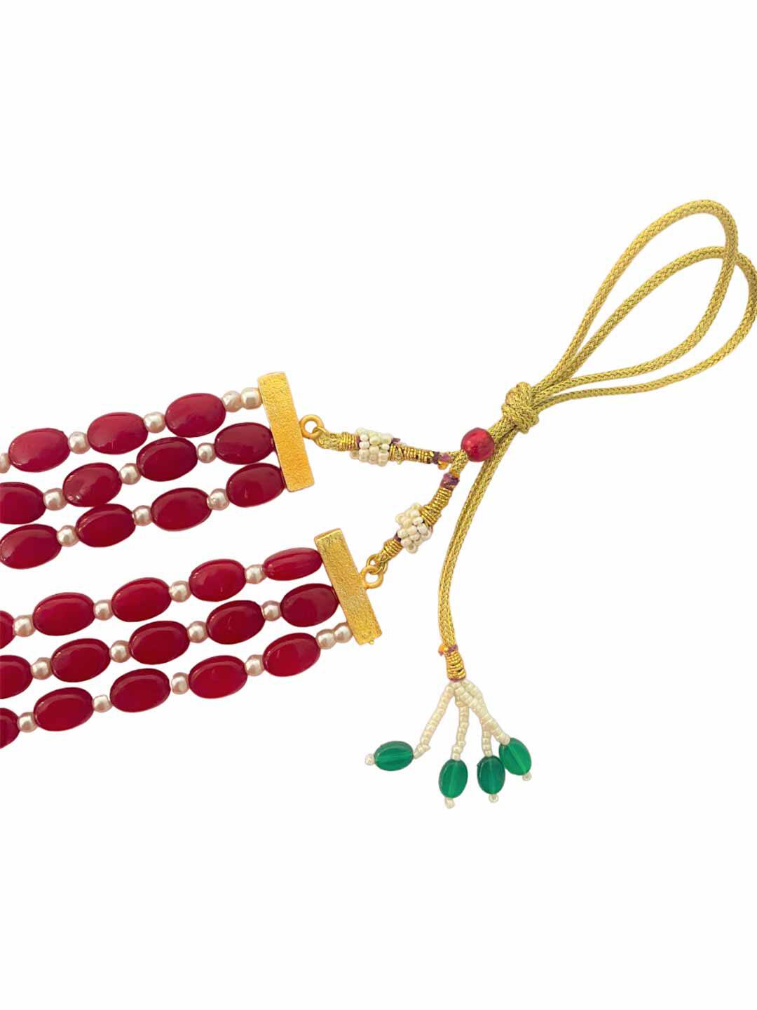 Gold Plated Alloy Earring and Necklace Set - Image 6