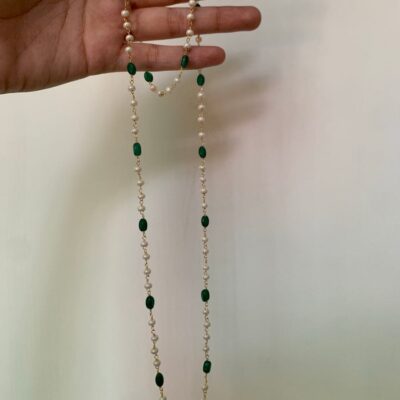 White & Green Necklace