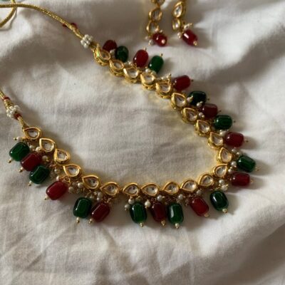 Kundan Necklace With Earrings