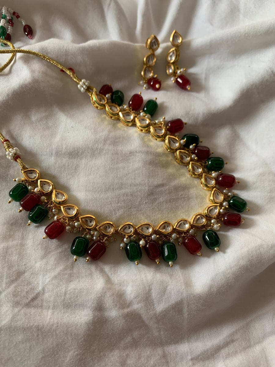 Kundan Necklace With Earrings