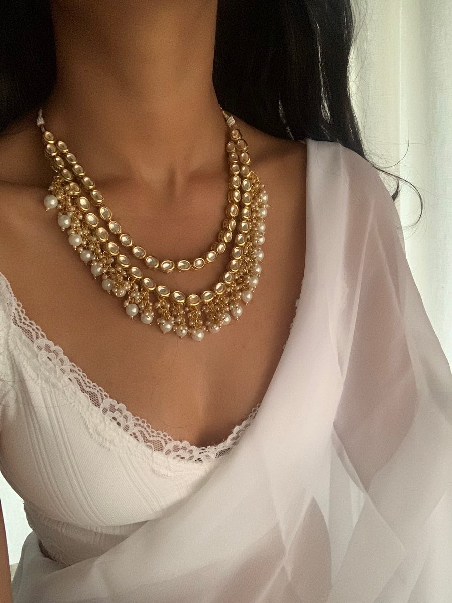 Kundan Necklace With Earrings