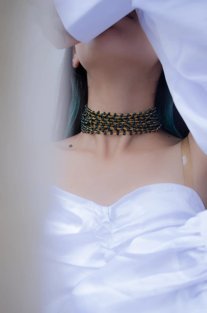 Green Pearl Necklace - Image 2