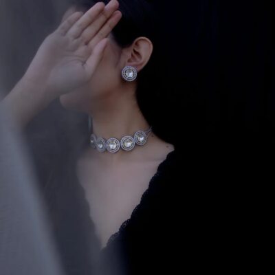 Round Ad Polki Necklace