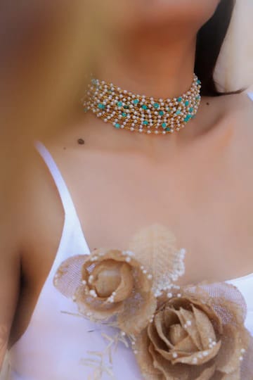 Multi Stone Beads Necklace - Image 2