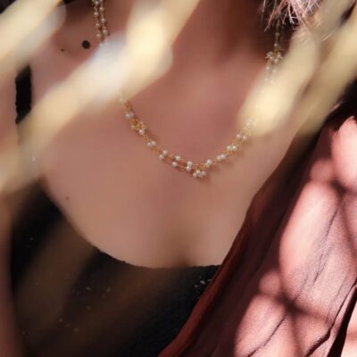 White Peral Necklace