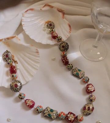 Multi Beads Long Necklace