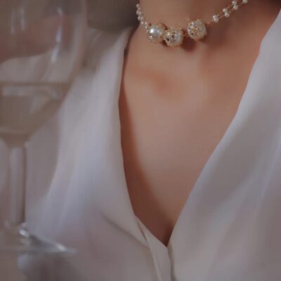 White Peral Necklace
