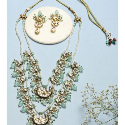 Kundan Necklace With Earrings