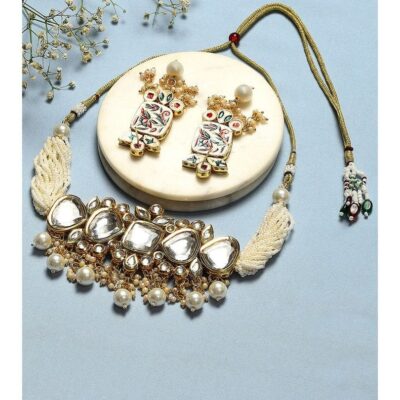 Kundan Necklace With Earrings