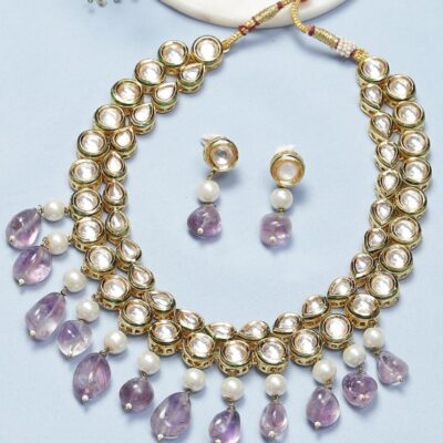 Kundan Necklace With Earrings