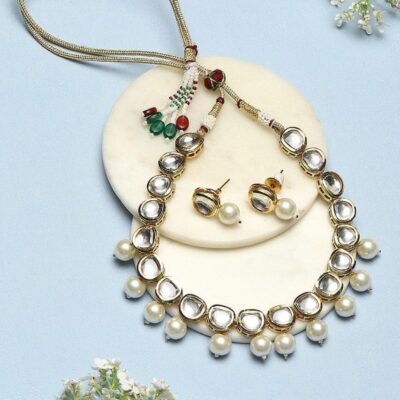 Kundan Necklace With Earrings