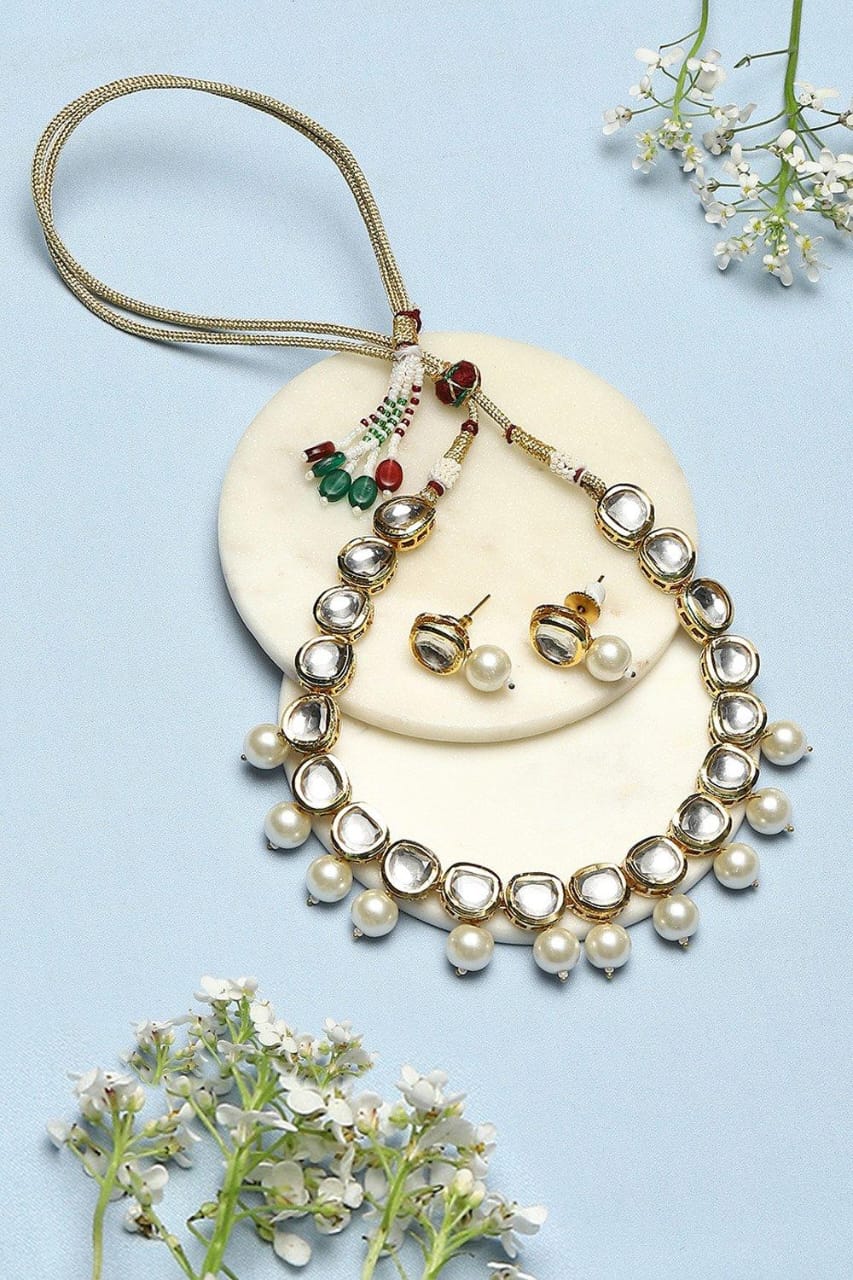 Kundan Necklace With Earrings
