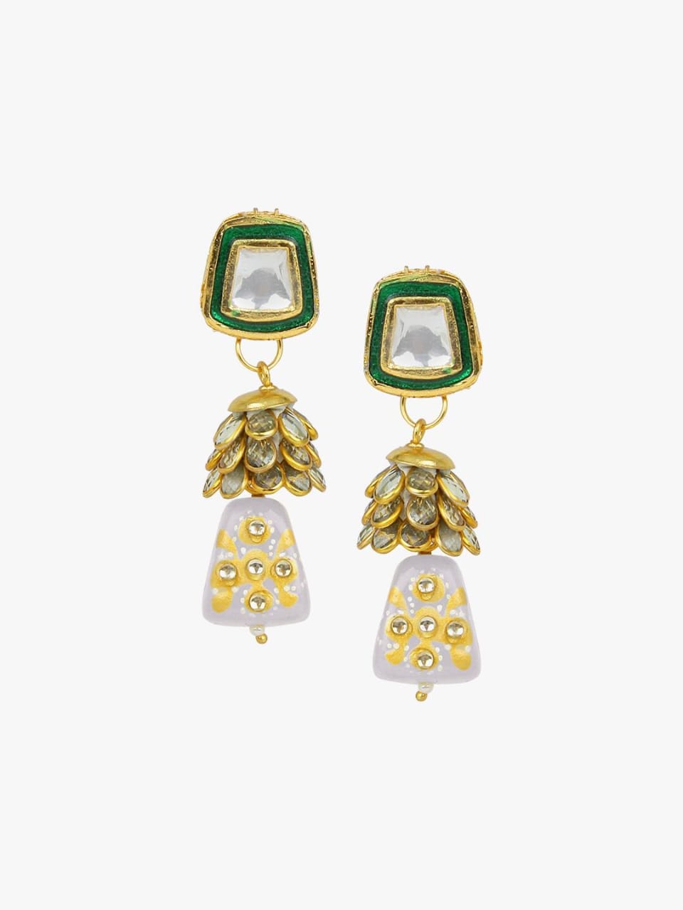 Kundan Necklace With Earrings - Image 5