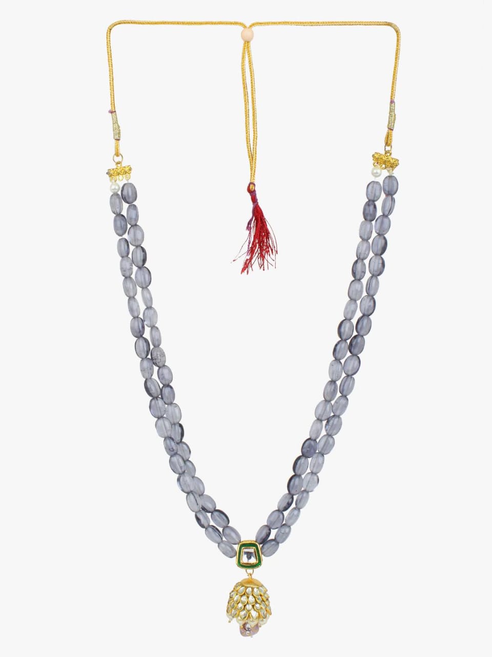 Kundan Necklace With Earrings - Image 4