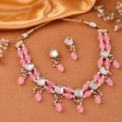 Kundan Necklace With Earrings