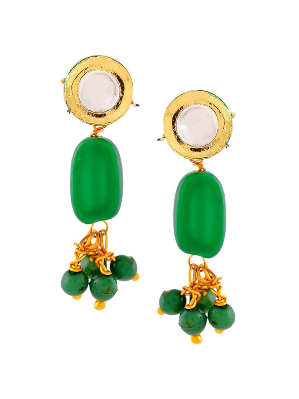 Kundan Necklace With Earrings - Image 6