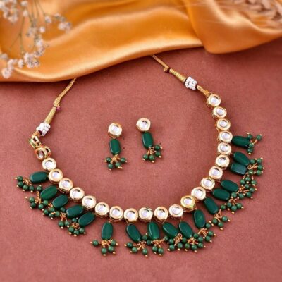 Kundan Necklace With Earrings