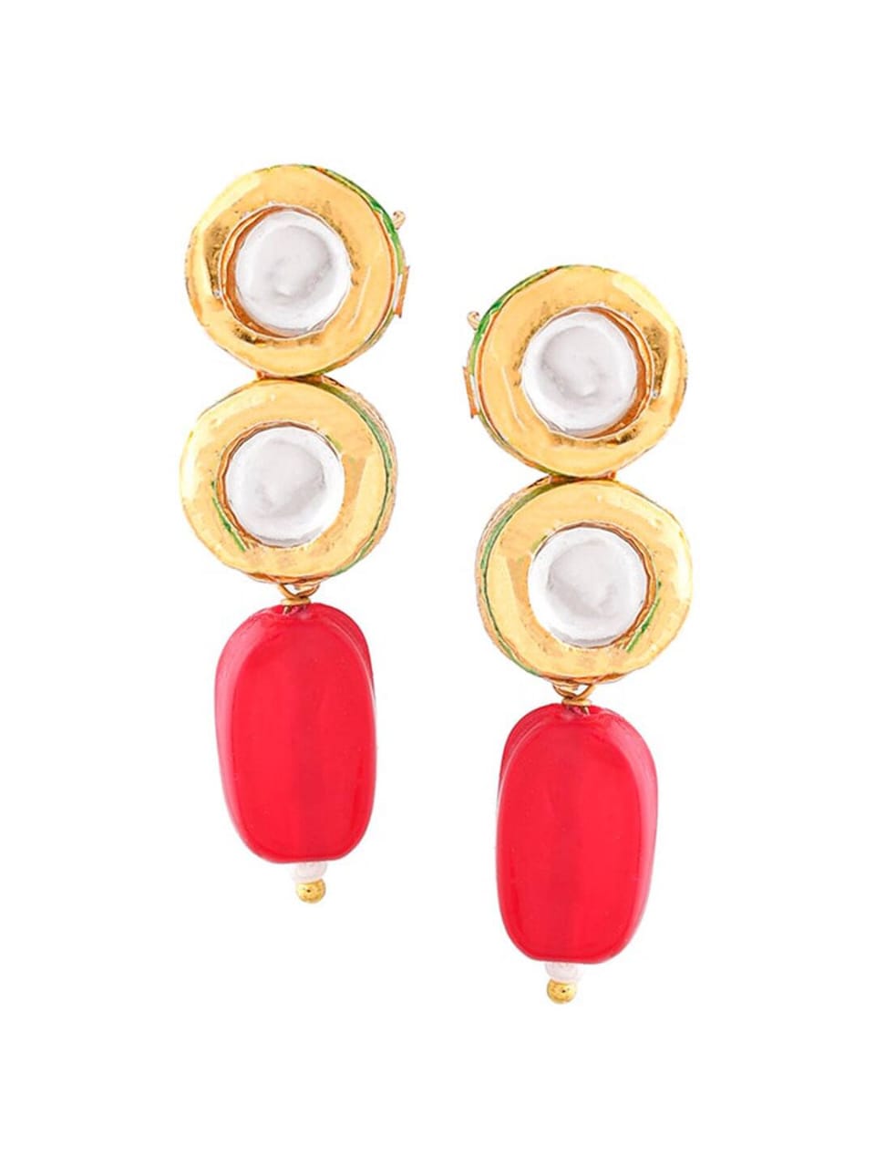 Kundan Necklace With Earrings - Image 6