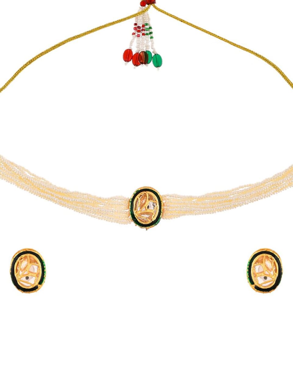Kundan Pearl Necklace - Image 4