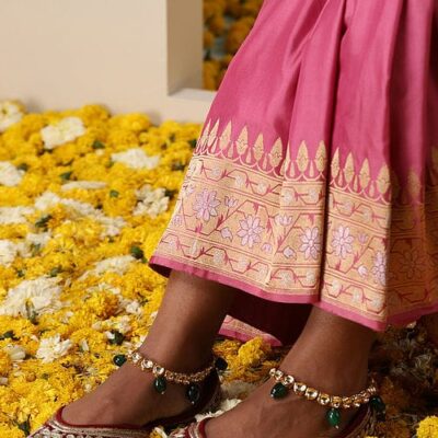 Delicate Gold & Peral Anklet