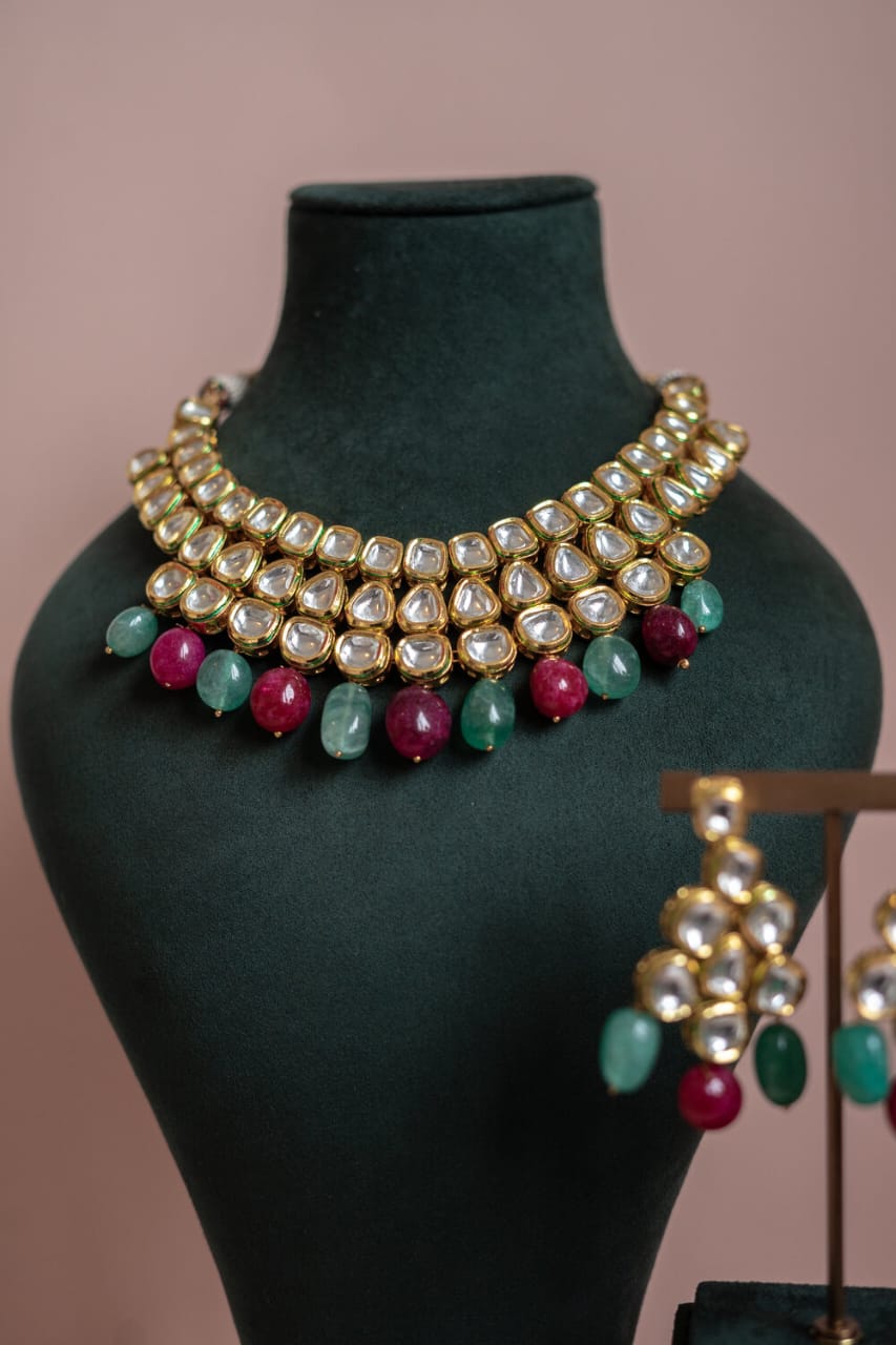 The latest Kundan jewellery Set - Image 2