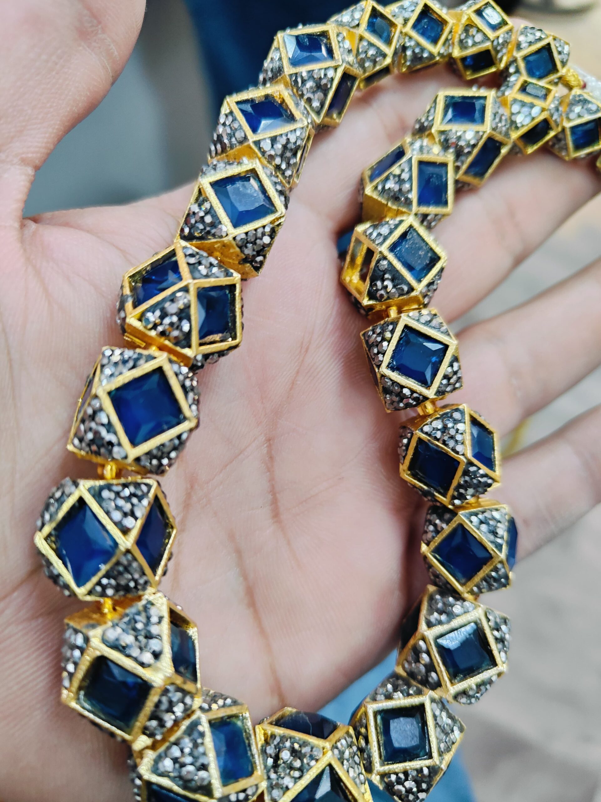 Blue Beads Necklace - Image 2