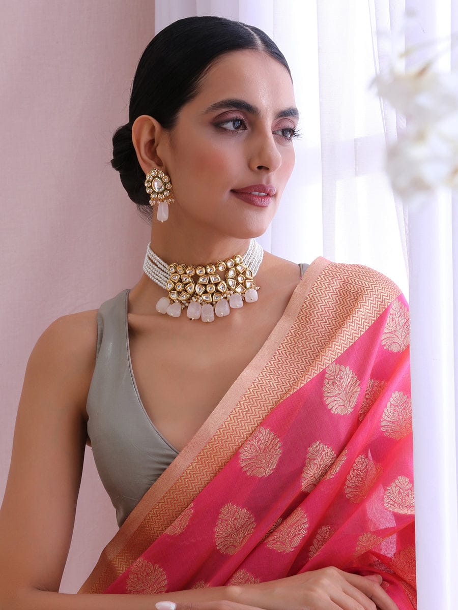 Kundan Choker Necklace Set