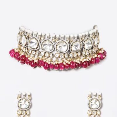 Sabyasachi Victorian Polki Heavy Kundan Bridal Necklace Set