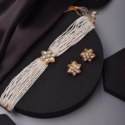 Kundan Star Necklace