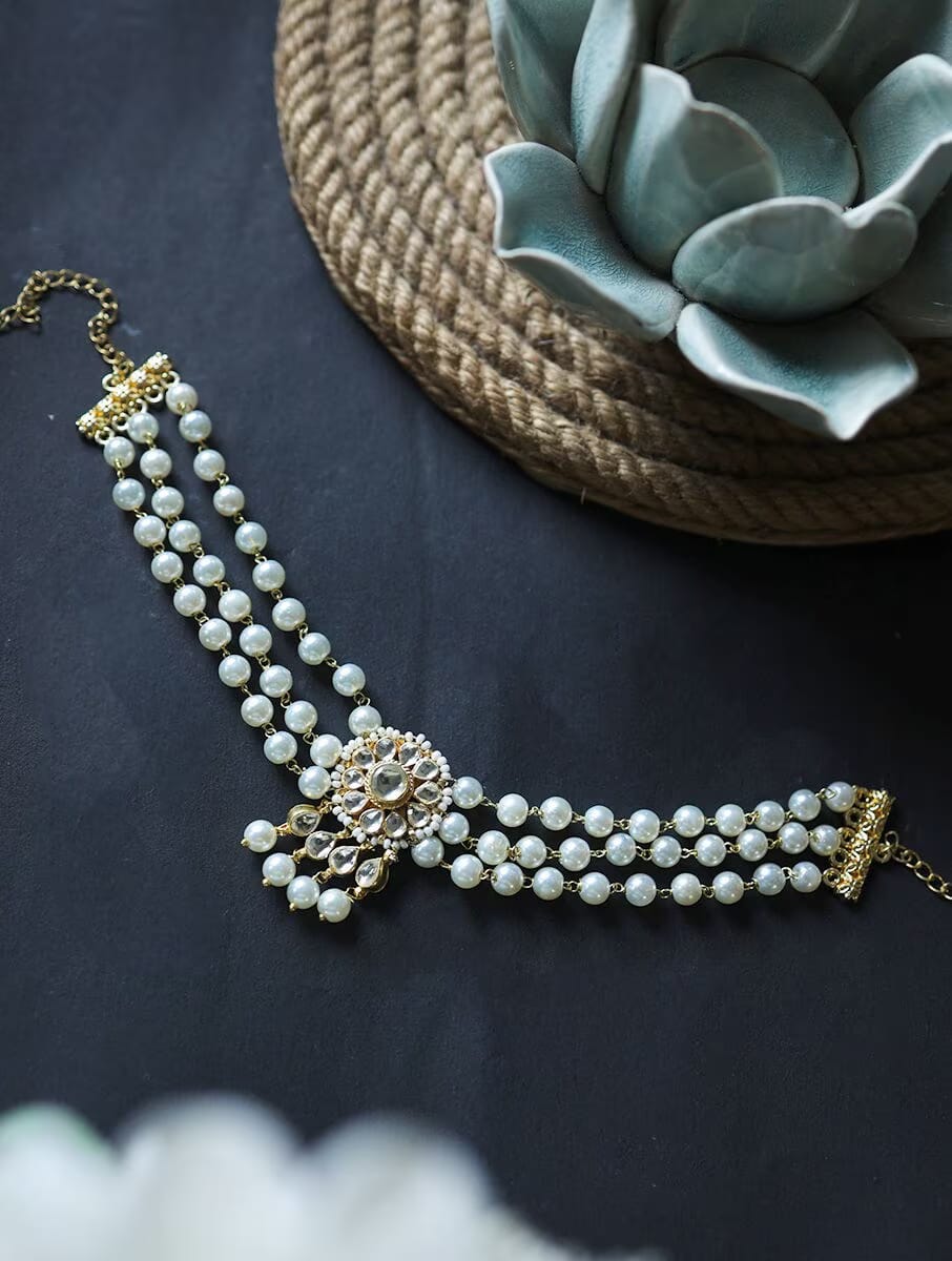 Kundan Flower Choker Set