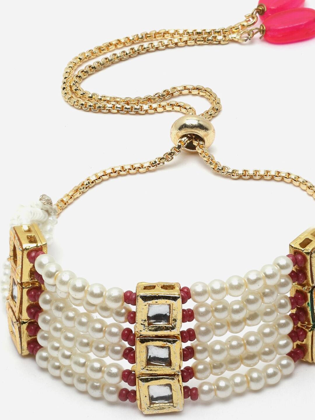 Women Gold Gold Tone Alloy Cuffs Bracelet - Image 3