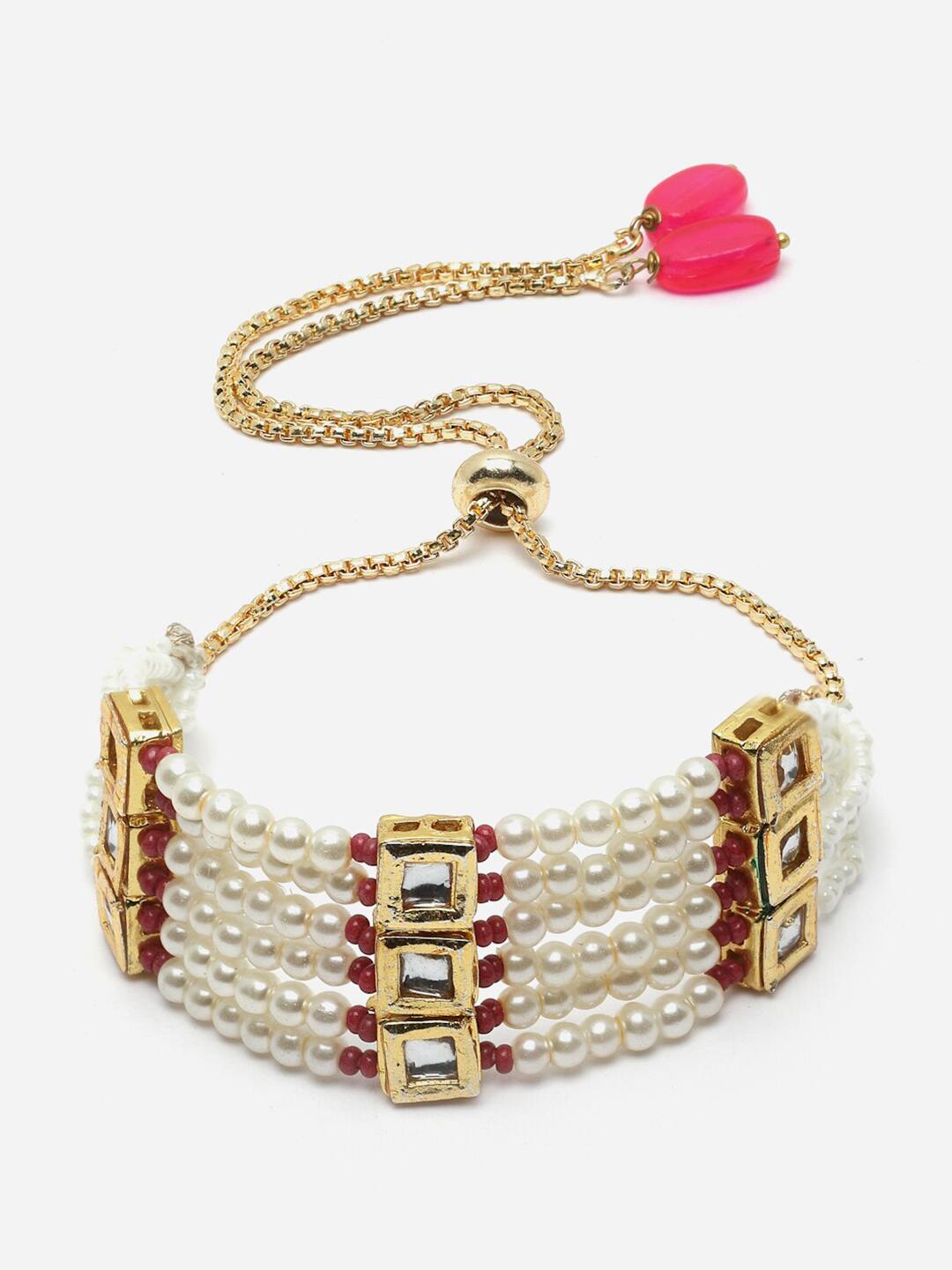 Women Gold Gold Tone Alloy Cuffs Bracelet - Image 2