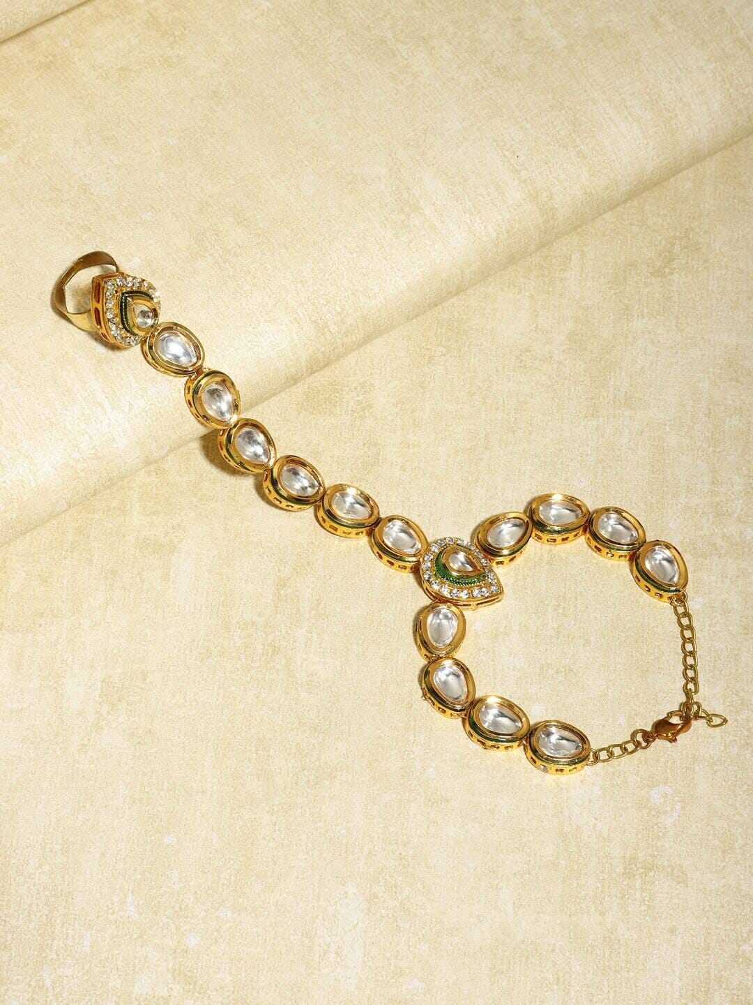 Kundan Hathphool (Set Of 2)