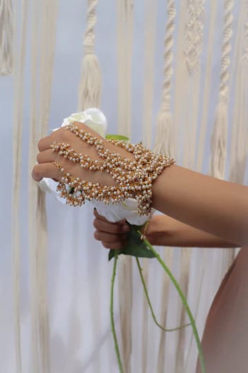 Kundan And Pearl Hathphool - Image 5