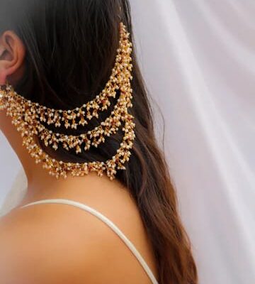 Delicate Pearl Ear chain (Set Of 1)