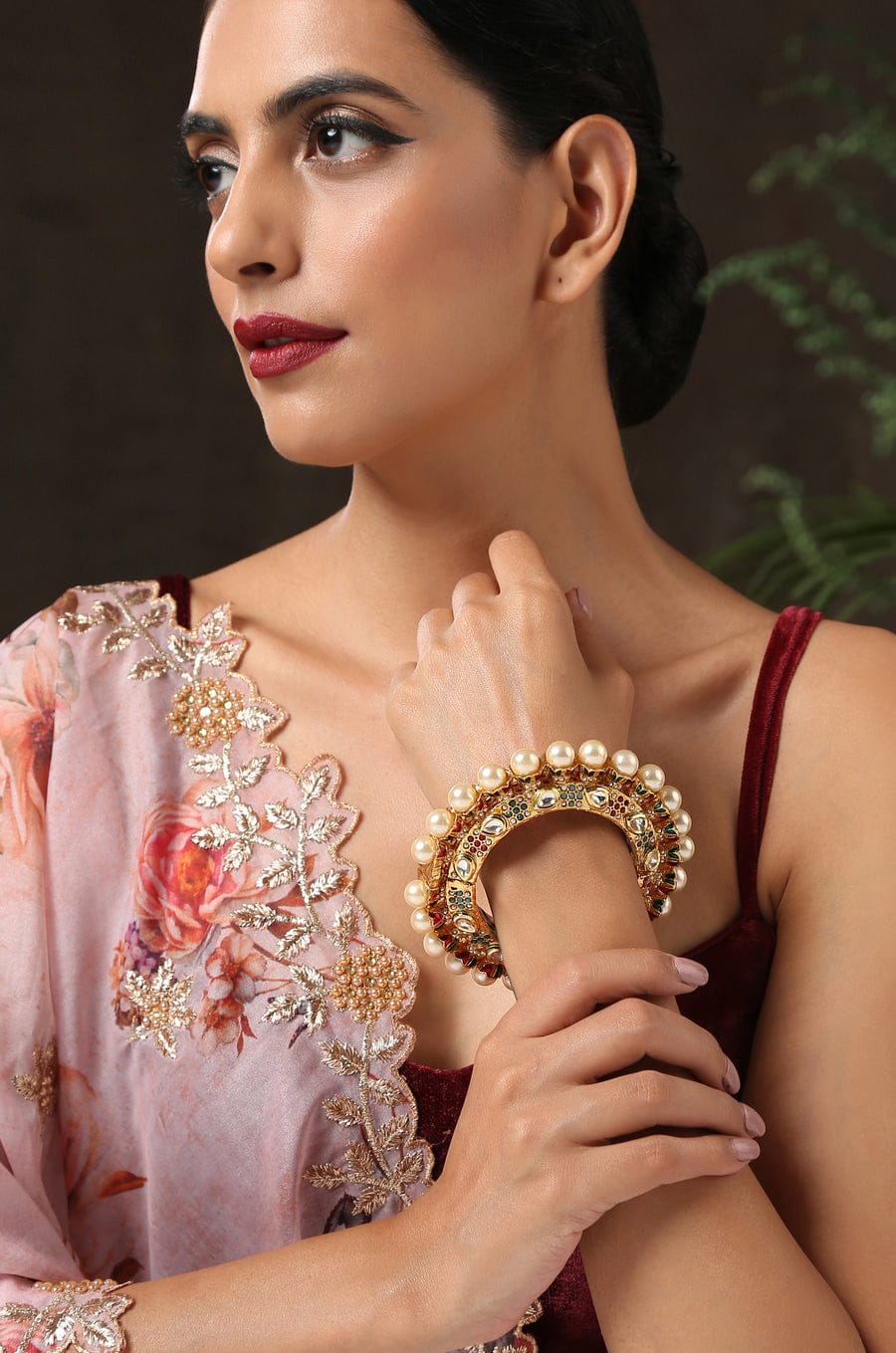 Gold Plated Rajwadi Bangle - Image 2