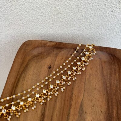 Kundan Pearl Choker Necklace