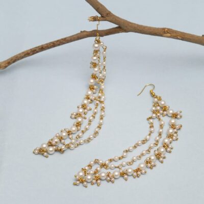 Delicate Pearl Ear Chain