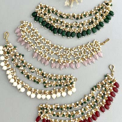 Delicate Pearl Ear chain (Set Of 2)