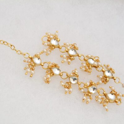 Kundan Pearl Kaan Chain