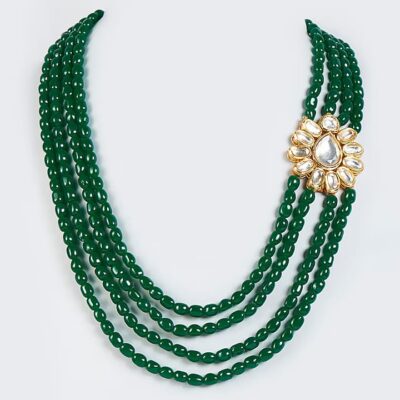 Emerald Green Beaded Mala