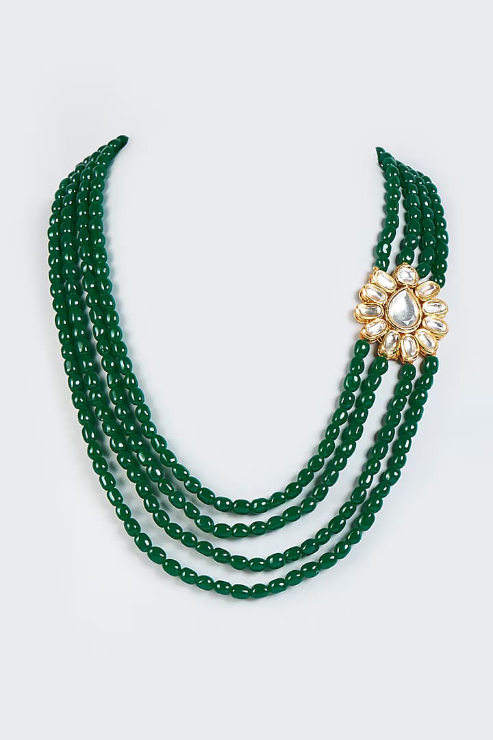 Emerald Green Beaded Mala