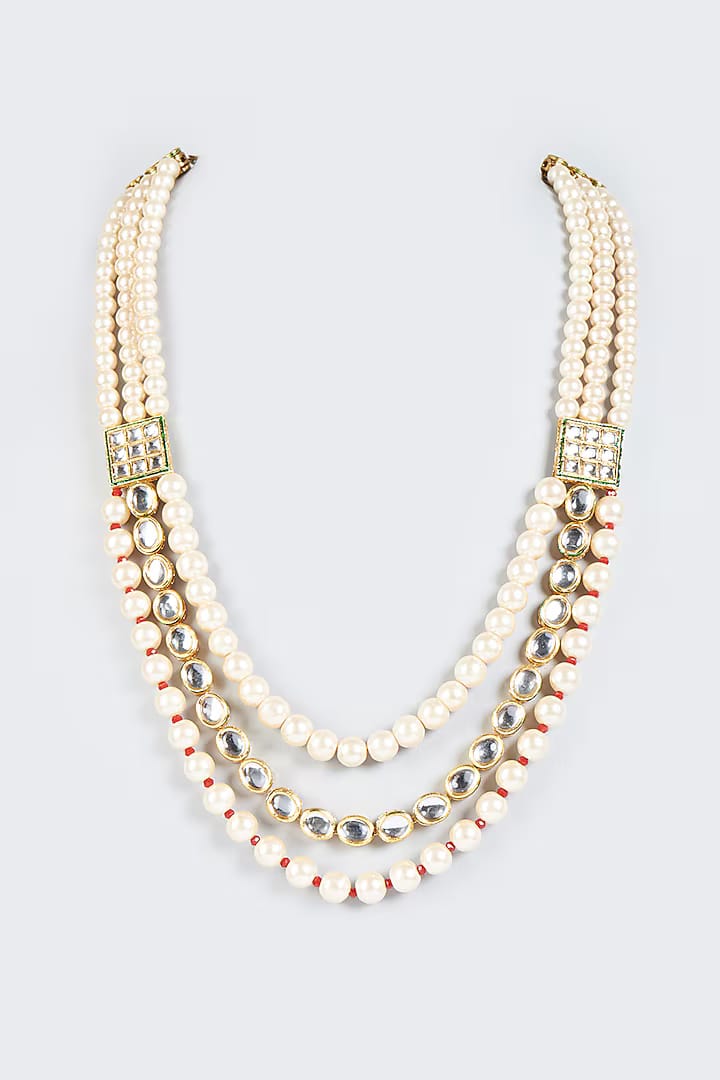 Cream Diamond Mala