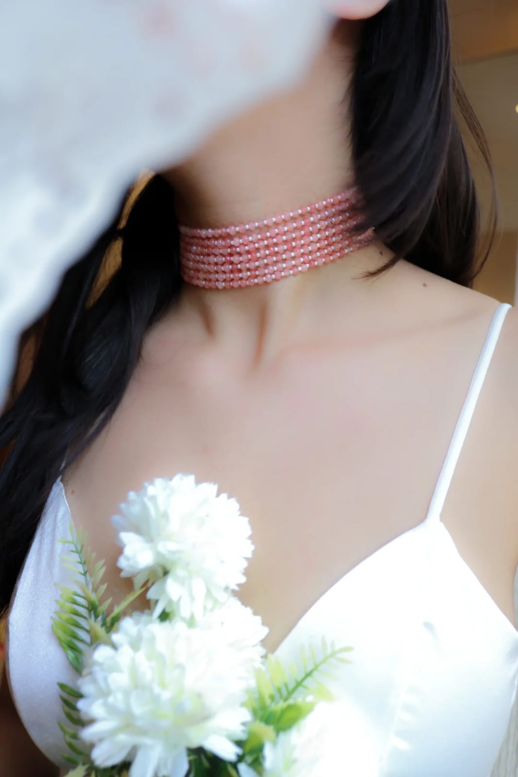 Pink Onyx Choker Set - Image 2