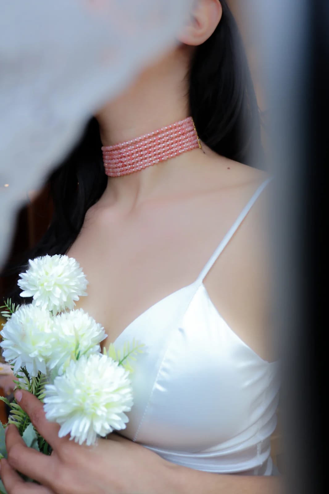 Pink Onyx Choker Set