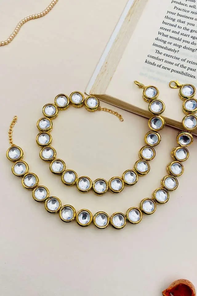 Delicate Gold & Peral Anklet - Image 2