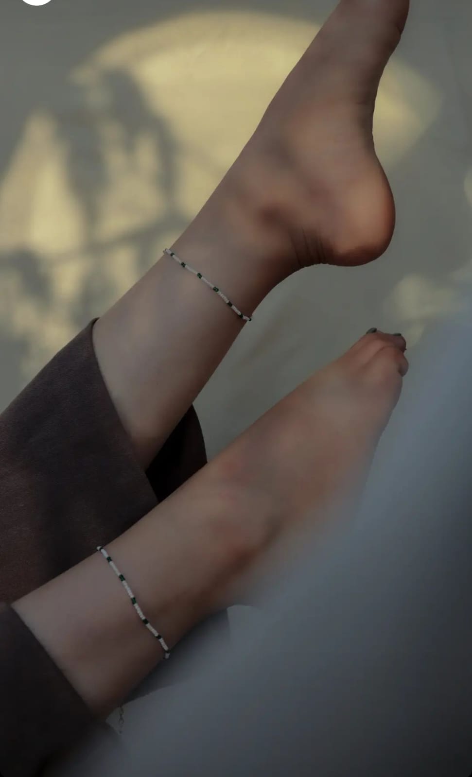 Delicate Gold & Peral Anklet
