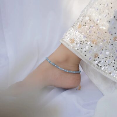 Sky Blue Onyx Anklet